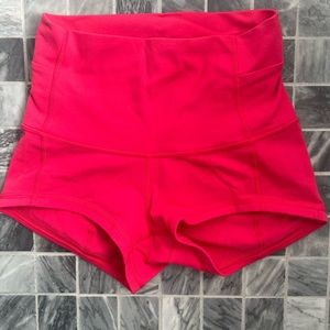 Bright pink lululemon shorts! New condition, so cute, doesn’t fit me anymore